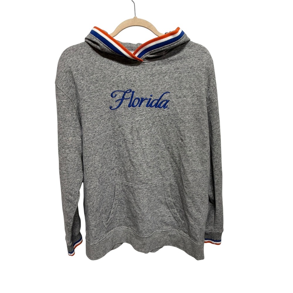 Tailgate Florida Gators Women's Hoodie Gray Blue Orange Pullover Size M College